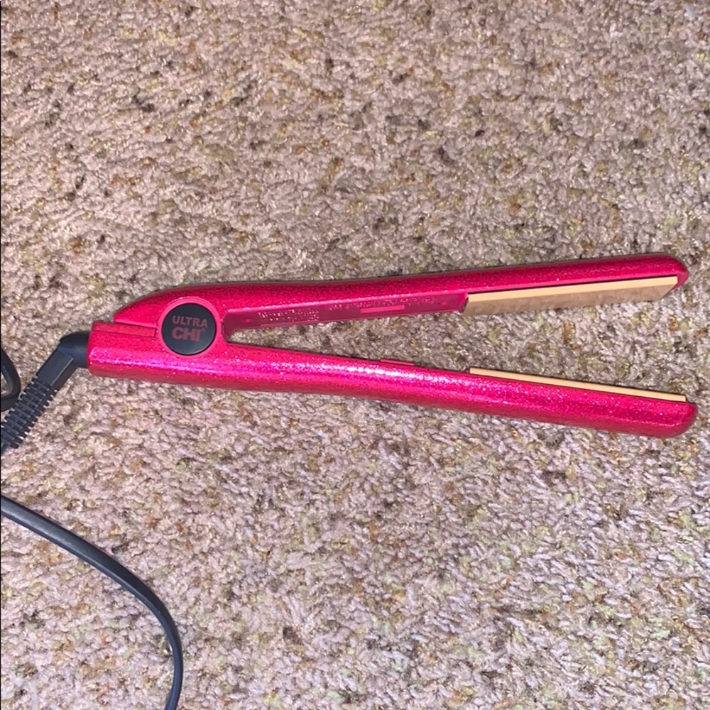 Sparkly Pink Ultra CHI straightener